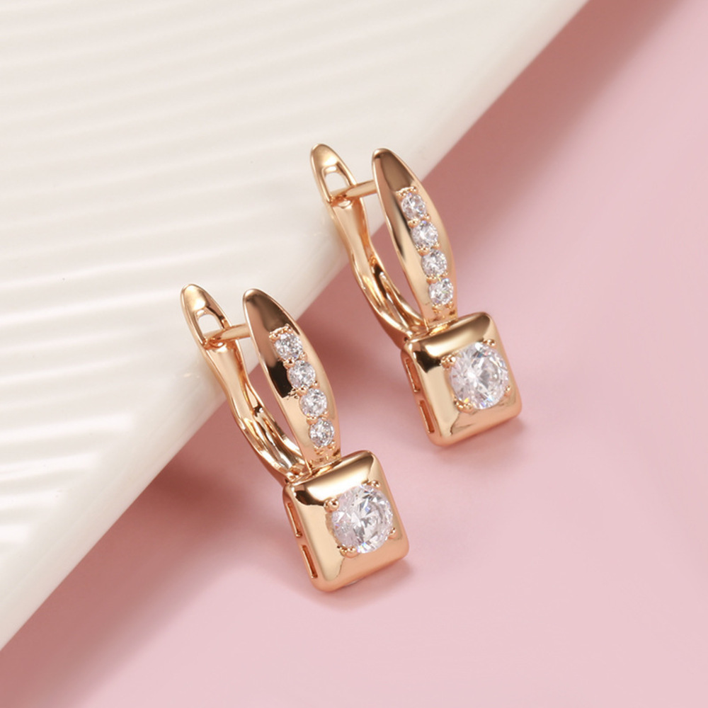 U-shaped brushed ear clips